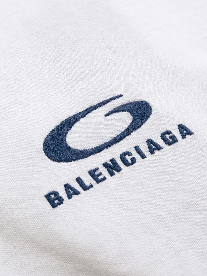 P100✨🔥 [balenciaga] 2026FW short-sleeved T-shirt Premium 26s double yarn 300g fabric, washed with Ma Liang distressed process Color: washed black, washed white, washed Khaki Size: S M L XL 2XL
